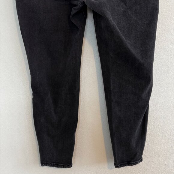 Silver High Note Skinny Jeans in Black Size 16 - Picture 7 of 9